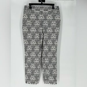 CHICO’S SO SLIMMING BRIGITTE SLIM LEG PANTS DIAMOND PAISLEY‎ ANKLE